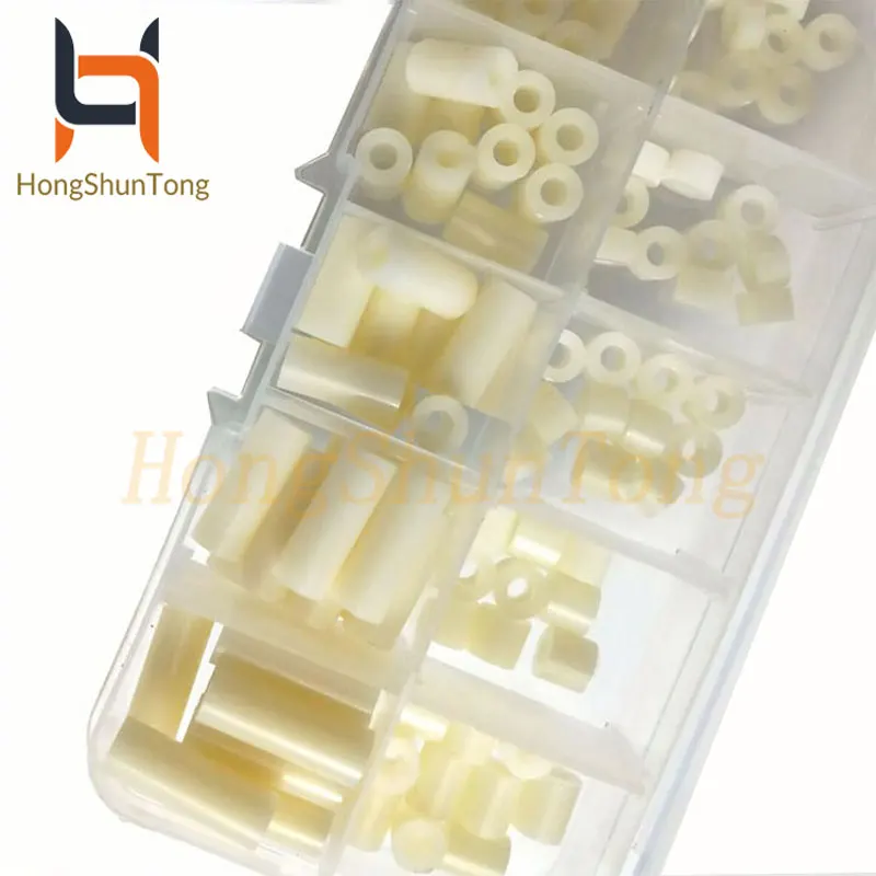 100 шт M3 ABS шайба круглое отверстие прокладка прямой через колонны Набор 3 мм 20