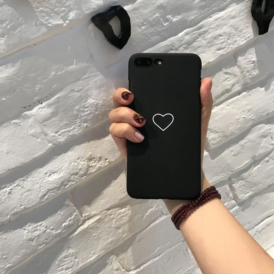 Милый телефон чехол для iPhone 6 6s 6plus Plus 7 7Plus 8 8Plus X XR XSMAX жесткое матовое покрытие с