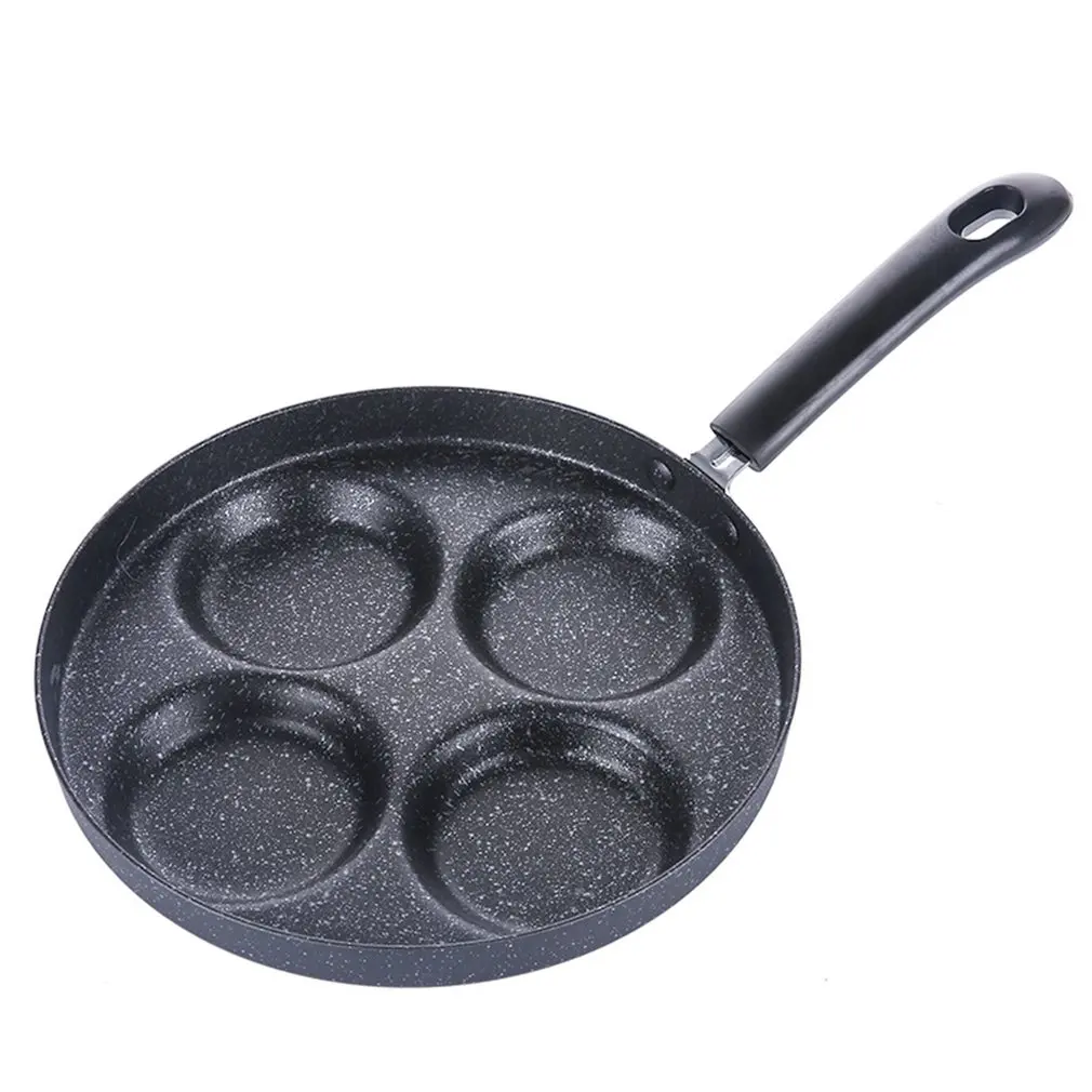 

24cm Fried egg pot non-stick pan household mini poached egg burger egg dumpling pot mold four holes small fried egg artifact
