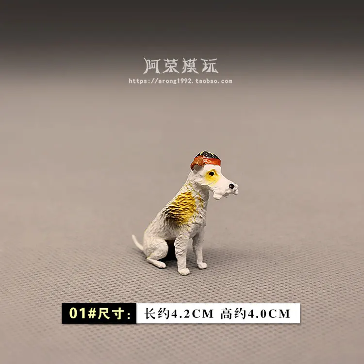 

Pet Animal Puppy Model Ornaments Cute puppy Golden Retriever Poodle Fairy Garden Miniatures Decor Action Figure Figurines Toys