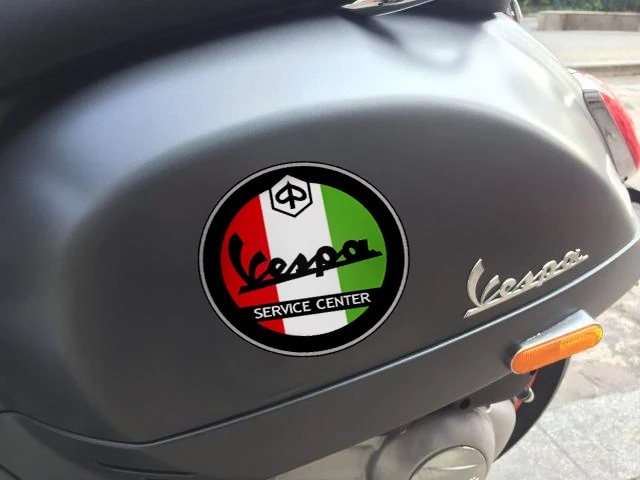 Наклейка эмблема мотоцикла 3D наклейка с логотипом колеса для vespa|Наклейки и