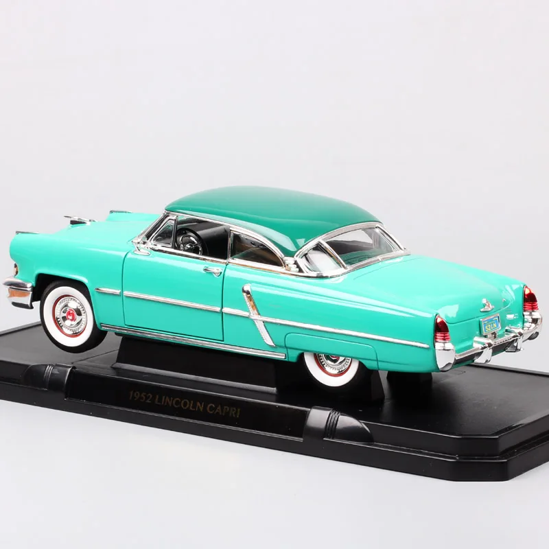 1:18 Масштаб дорожный знак Классический роскошный ford 1952 Lincoln Capri седан литье под давлением и транспортные средства игрушечные модели машин реплики для коллекции