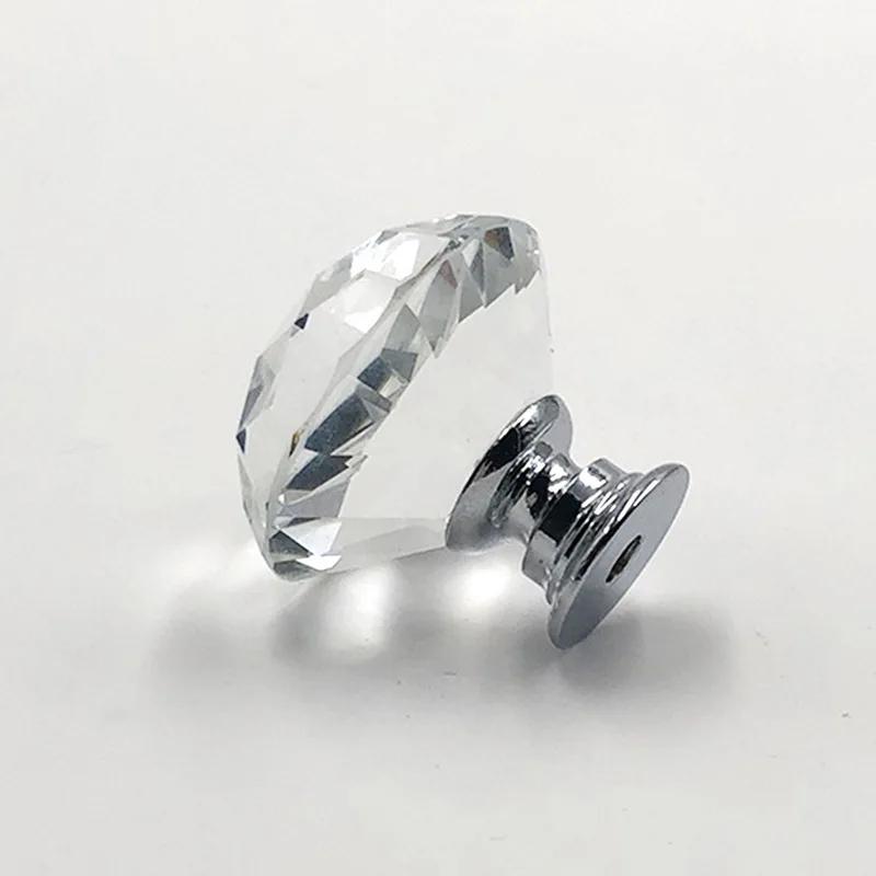 30 мм Алмазная прозрачная стеклянная дверь выдвижной ящик для шкафа мебельный