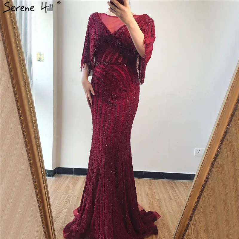 Винно красное роскошное вечернее платье с бисером и блестками 2021 без рукавов