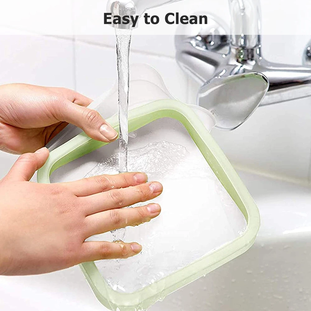 Reusable Sandwiches Toast Bags Silicone Food Storage Container Lunch Bag for Snacks Fruits School Work or Travel | Дом и сад