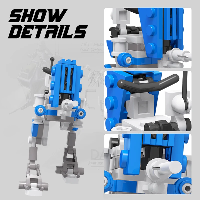 MOC War Clone Robot ATRT Building Blocks Kit Star Space Universe Alien High-tech Brick Model Kids DIY Puzzle Toy Birthday Gifts |
