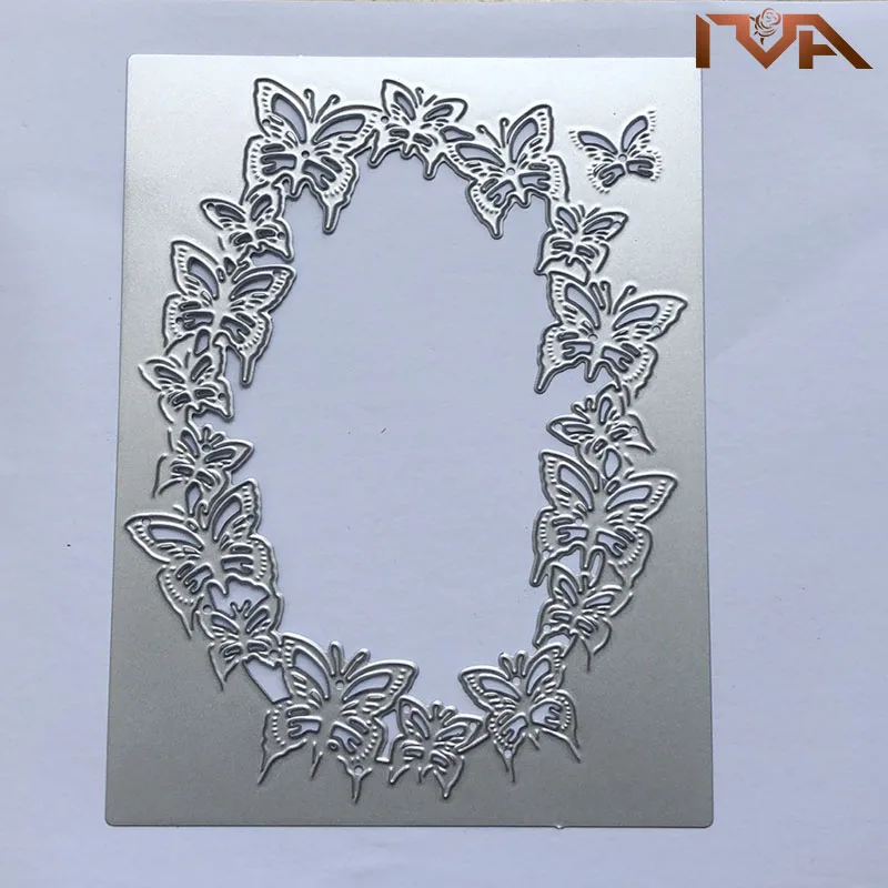 Бумага ремесло рамка с бабочкой резка металла пресс форм животных Прямоугольная