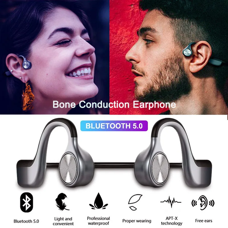 Беспроводные наушники с костной проводимостью Bluetooth 5 0 бинауральные