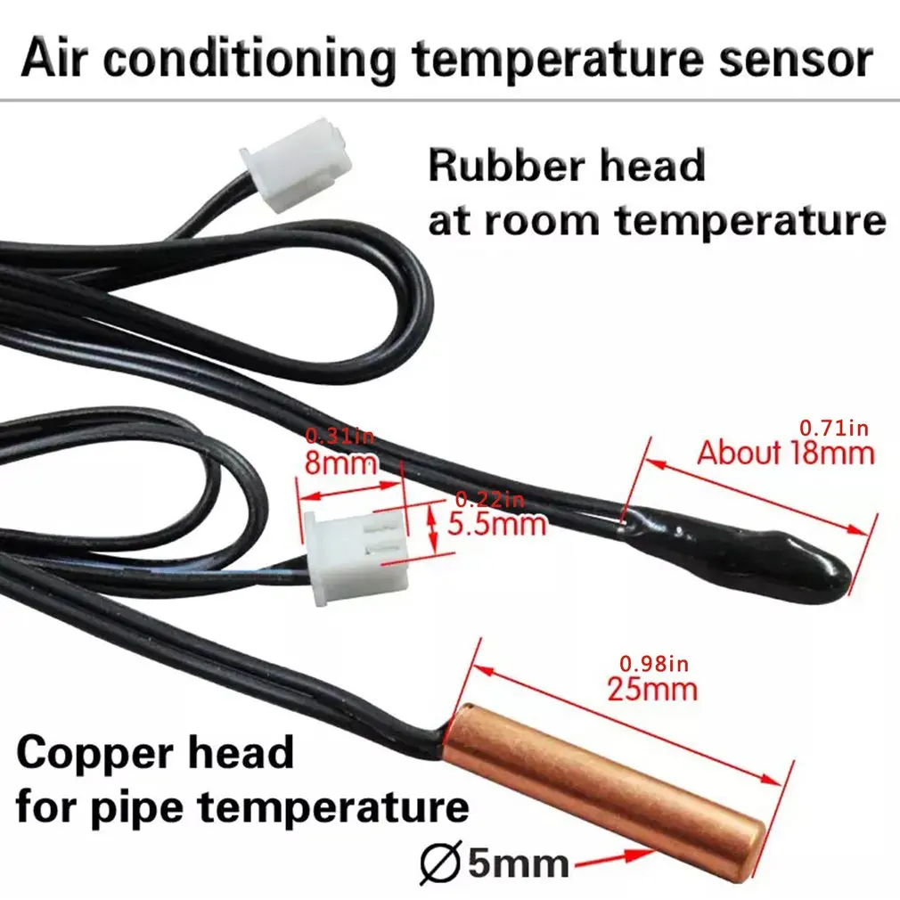 

Air Conditioning Temperature Sensor Probe Temperature Sensing Head Accessories 5k 10k 15k 20k 30k 50k