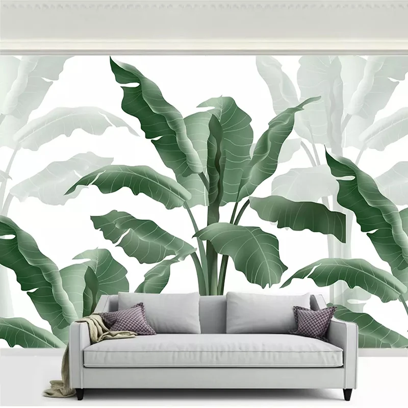 3D фотообои на заказ роспись вручную банановые листья настенное украшение для