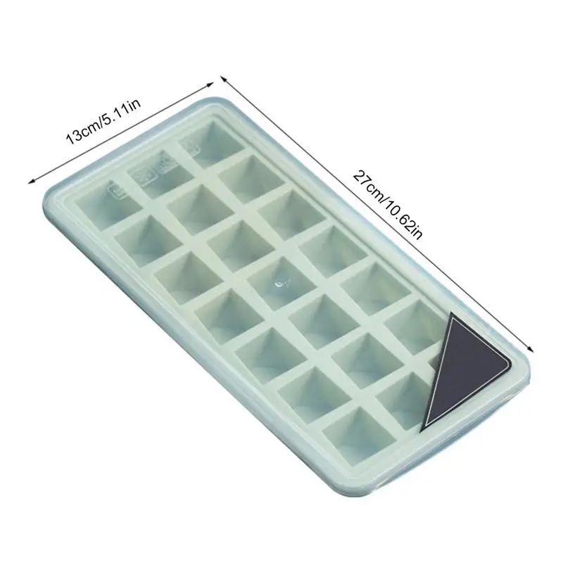 

21 Ice Tray Silicone Ice Cube Mold Creative Heart-Shaped Square Round DIY Household Ice Maker Ice Mold With Lid