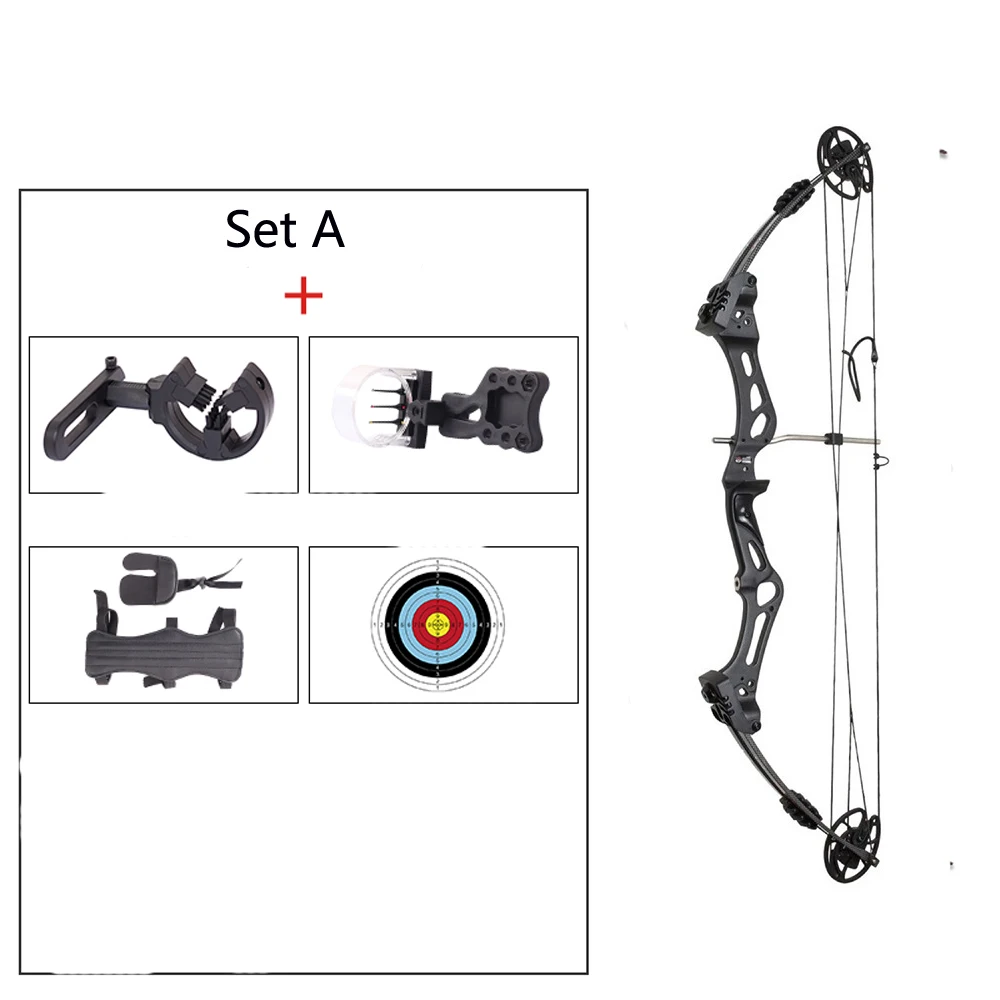 

Archery 35-55lbs Compound Bow And Arrow Set Carbow Arrows Ibo310fps 70%labor Saving Ratio Shooting Hunting Accessories