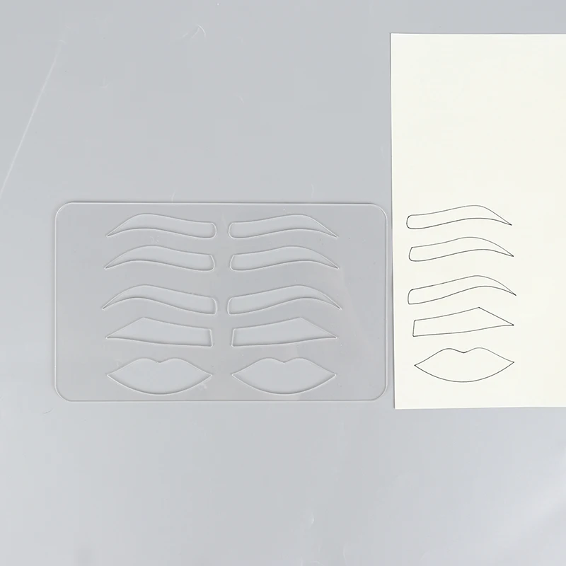 

Transparent PVC Eyebrow Stencil For Microblading 5 Shapes Eyebrow Template Makeup Accessories Supplies Makeup Tool Permanent