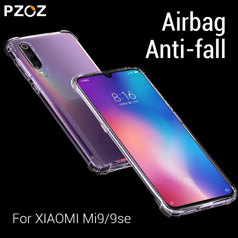 Чехол PZOZ для xiaomi mi 9 se силиконовый роскошный мягкий ТПУ чехол задняя