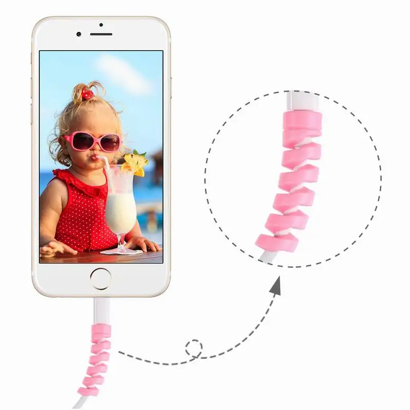 Кабель протектор обмотки намотки данных линия чехол Веревка Защита пружинный