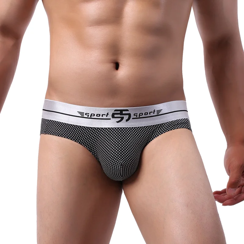 Модные мужские сексуальные забавные нейлоновые трусы 2020 для геев с карманом