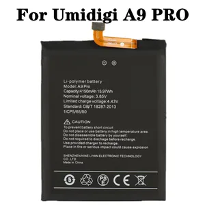 for umi umidigi a9 pro battery 4150mah 100 new mobile phone replacement bateria