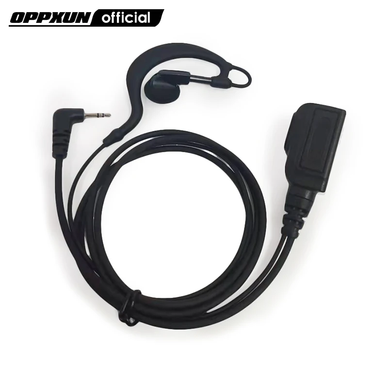 

G гарнитура с ушным крючком, наушники с двойным PTT микрофоном для любительской радиостанции Motorola T5 Talkabout 270 FR50 FV200 T4500 T7 T5428 MD200R, TYT TH-UV3R