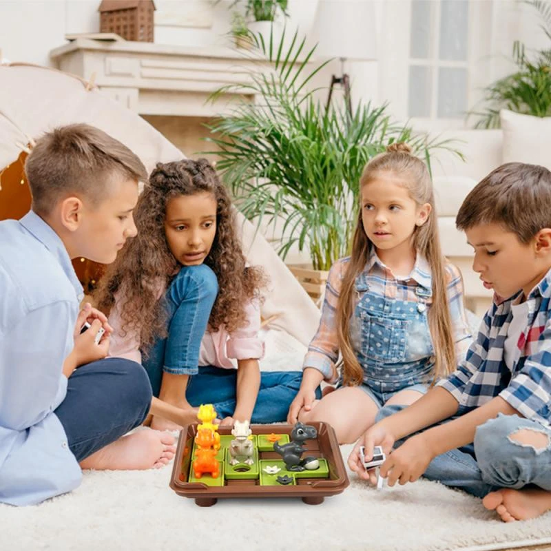 

Logical Reasoning Board Game Chess Educational Game Toys Interactive Dinosaur Checkerboard Game Family Fun Entertainment