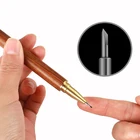 Деревообрабатывающий инструмент для маркера, наконечник из сплава, сменная гелевая ручка, медный корпус, нож для ручной резьбы, режущий бумажный инструмент, деревообрабатывающий инструмент