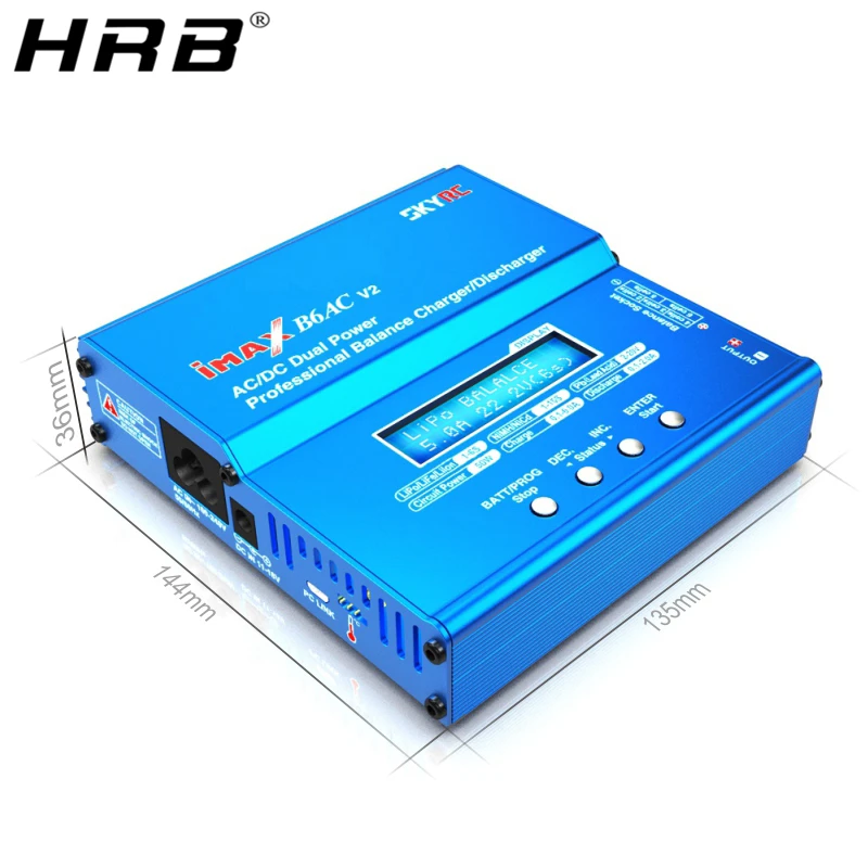 Зарядное устройство Skyrc iMAX B6AC V2 балансирующее зарядное для батарей Lipo NiMH Dis RC