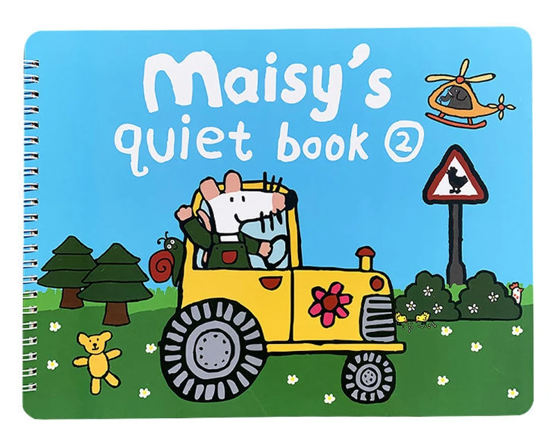 Бесшумная книга Maisy Mouse Bobo для чтения готовая сборка дошкольного изучения на