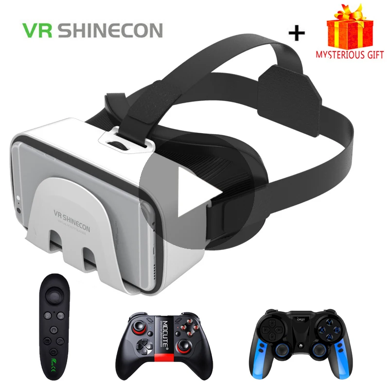 VR Shinecon видео Шлем 3D очки Виртуальная реальность для iPhone Android смартфон шлем