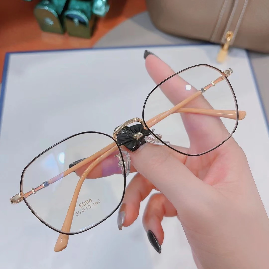 

Оправа для очков по рецепту для мужчин и женщин, светильник кие многоугольные ретро-очки