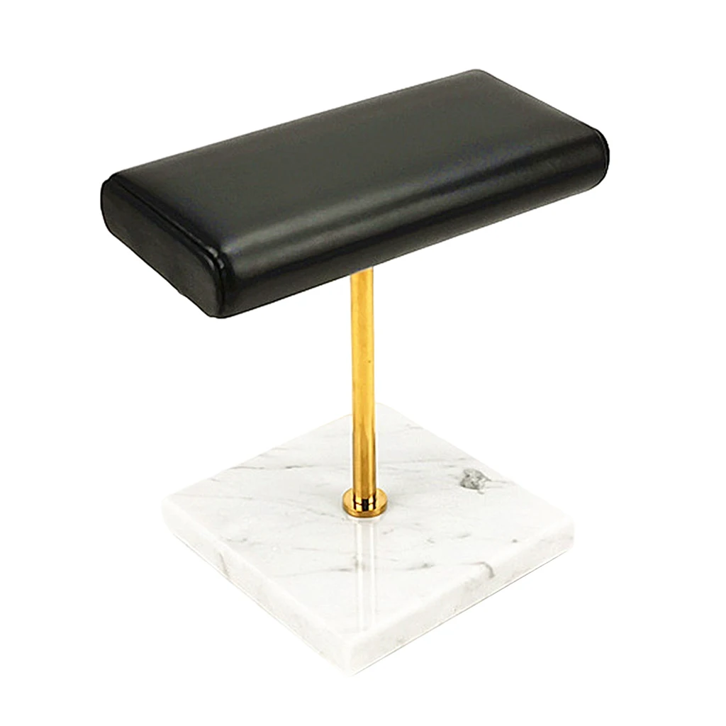 Marble Base and Soft PU Leather Watch Display Stand Jewelry Bracelet Bangles Holder