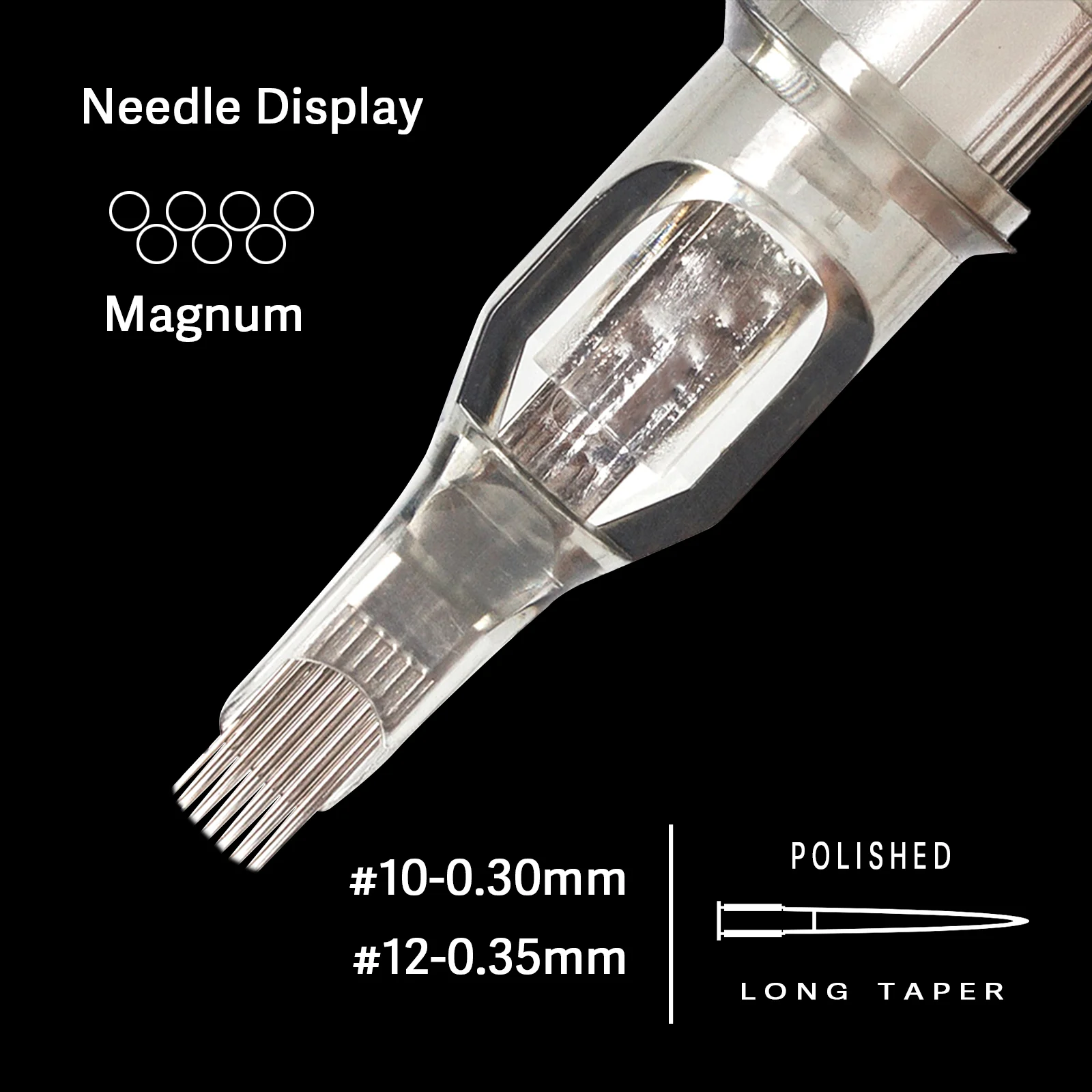 EZ Revolution Tattoo Cartridge Magnum (M1) Needles #12 (0.35 MM) #10 (0.30) Long Taper for Rotary Machine Supply 20 Pcs/Box | Красота и