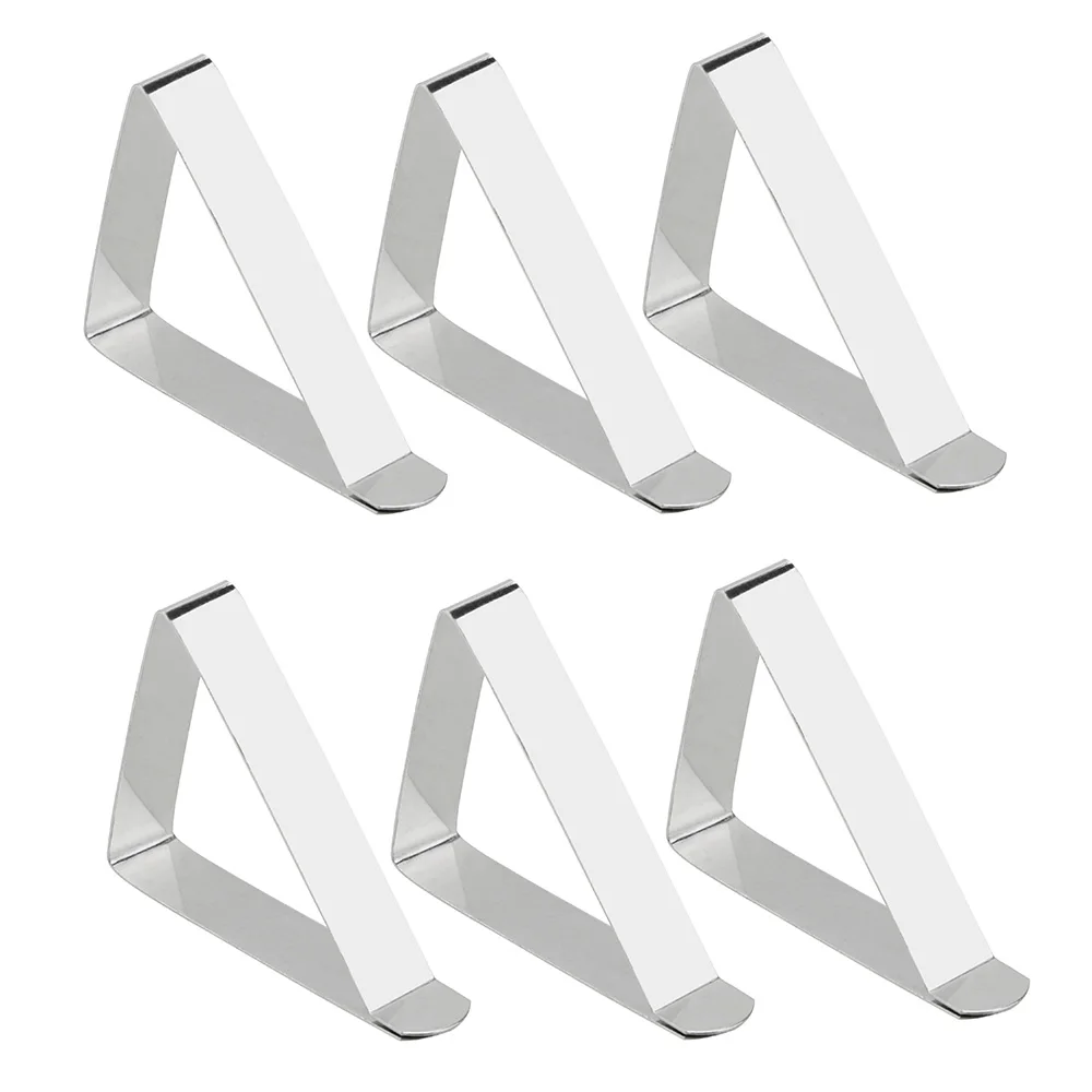 

HILIFE 6PCS Table cloth Clip For Party Wedding Stainless Steel Desk Table Cloth Tablecloth Cover Clip Clamp Holder