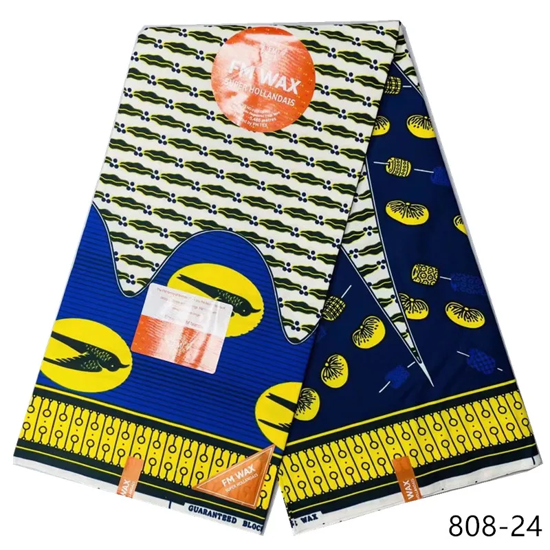 

ankara fabric african real wax print new design 2021 tissus wax africain patchwork fabric for dress 6yard sales now 808