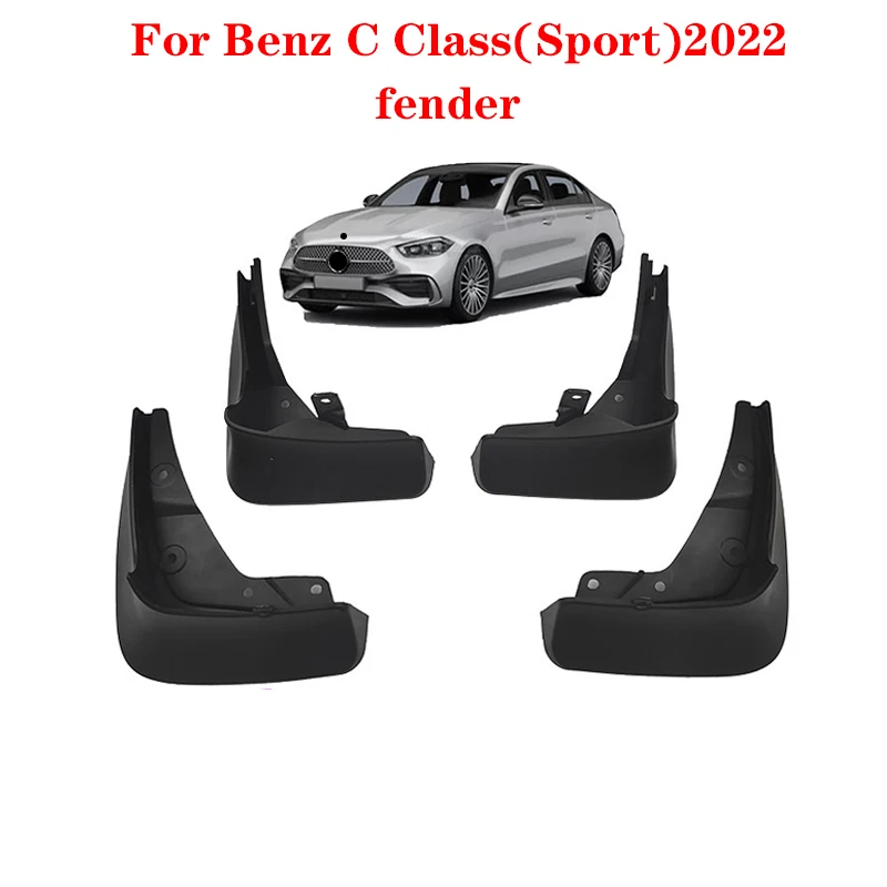 

4x Car Front Rear Mud Flaps Mudguards Splash Guards Fender Flares for Mercedes-Benz C-Class (sports) W206 2022 C260L C200