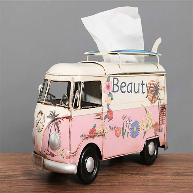 Креативный ящик для салфеток в американском ретро стиле коробка автомобиль