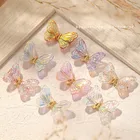 1 шт. японские Аврора 3D фиолетовые крылья бабочки подвижные Шпильки для ногтей детали для украшения ногтей для маникюра