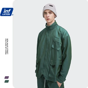 Ветровка мужская с карманами, куртка-карго в стиле хип-хоп, уличная одежда, 2020 W, осень 2502