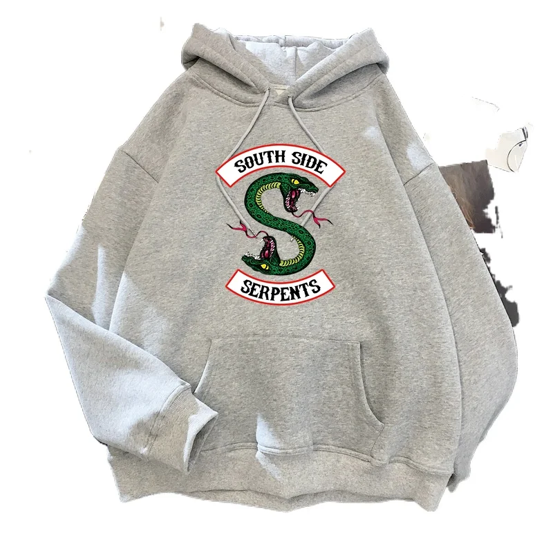 

Funny vintage Riverdale Southside Serpents Harajuku Snake Hoodies Ullzang Cartoon Oversized Sweatshirt Streetwear Hoody Female