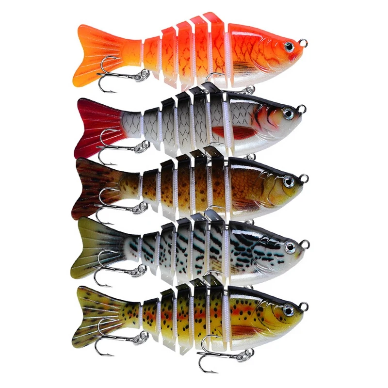 

Sea Fishing Simulation Lure Bait 7 Sections Of Bionic Bait Color Can Be Freely Matched Suit All Kinds Of Fish,Fresh/ Salt Water