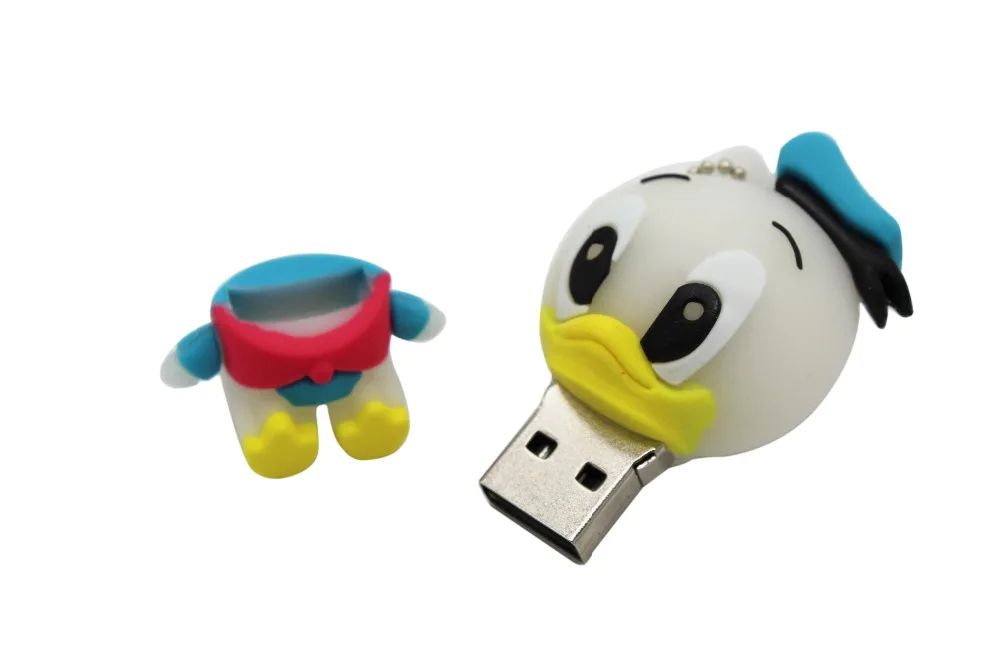 Флеш-накопитель с мультипликационным принтом «TEXT ME», usb 2,0, стиль животных, утка, 4 ГБ, 8 ГБ, 16 ГБ, 32 ГБ, 64 ГБ, флеш-накопитель, USB флеш-накопитель, креативная флешка