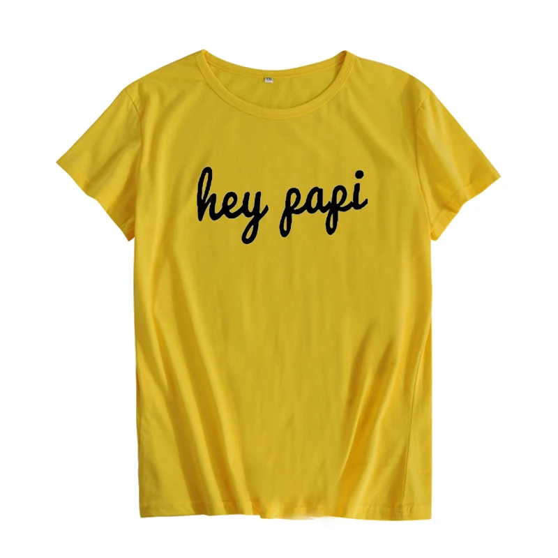 Эй Papi футболка Забавный Harajuku печатных женщин топы футболки tumblr рубашка Femme Мода