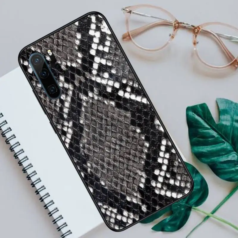 

snake skin fashion pattern Phone Case For Huawei honor Mate P 10 20 30 40 Pro 10i 9 10 20 8 x Lite Luxury brand shell