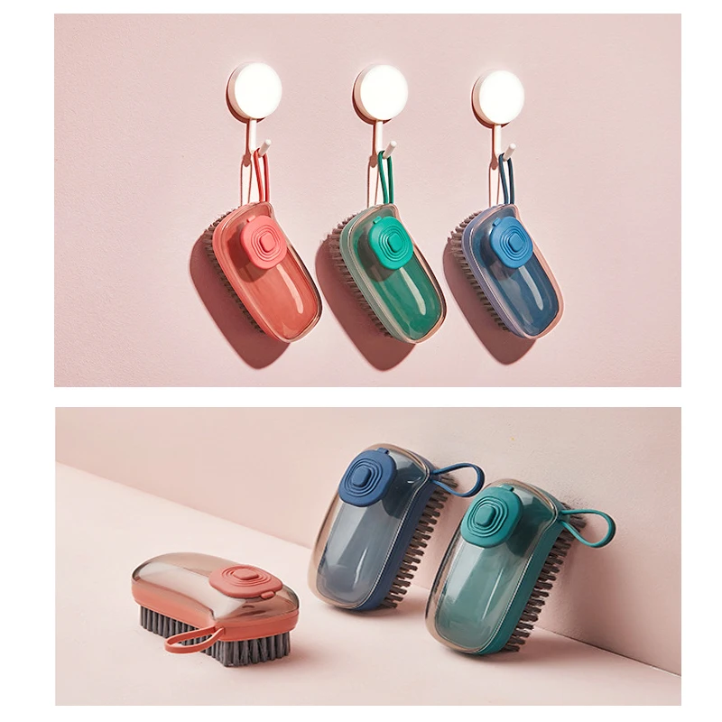 

Household Cleaning Brush Automatic Liquid Addition Kitchen Cleaning Supplies Tools Car Shoes Laundry Bathroom Clean Brush