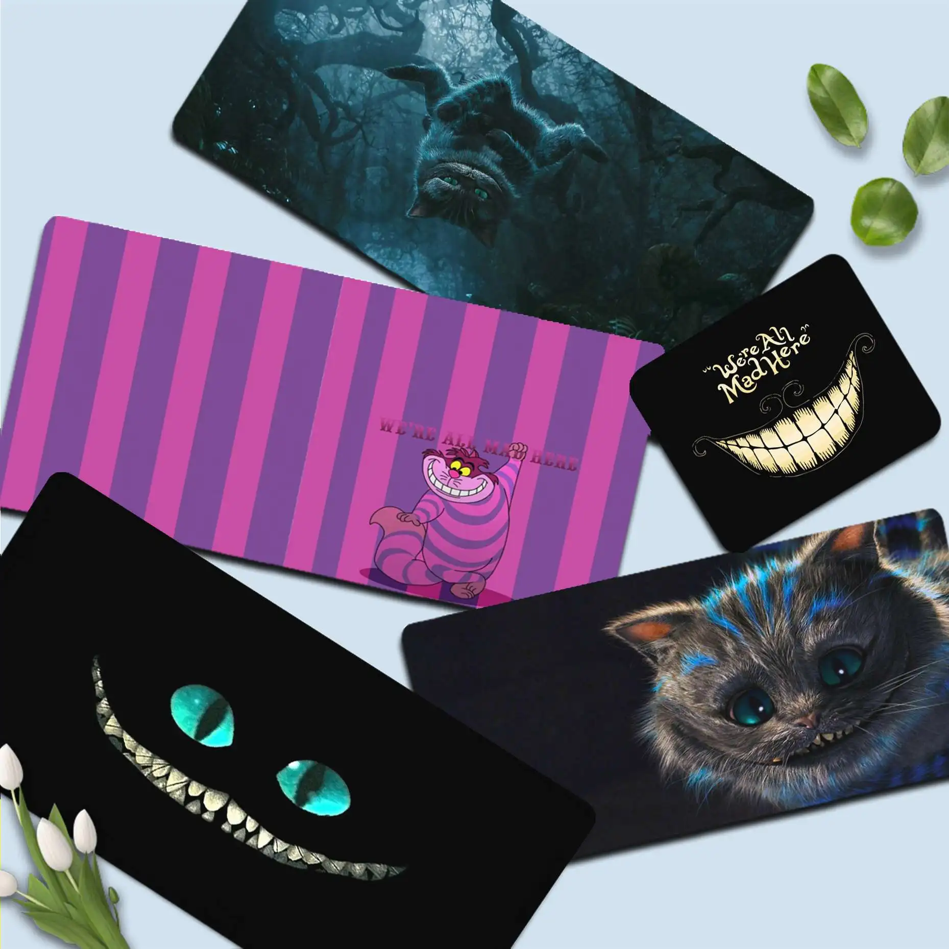 

Disney Alice Cheshire cat 2020 New Silicone large/small Pad to Mouse pad Game Size for Keyboards Mat Mousepad for boyfriend Gift