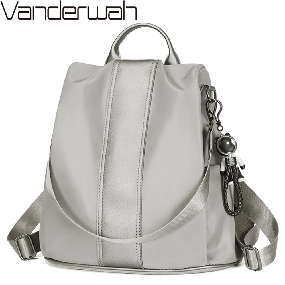 Водонепроницаемые нейлоновые рюкзаки для женщин школьный ранец девочек модная