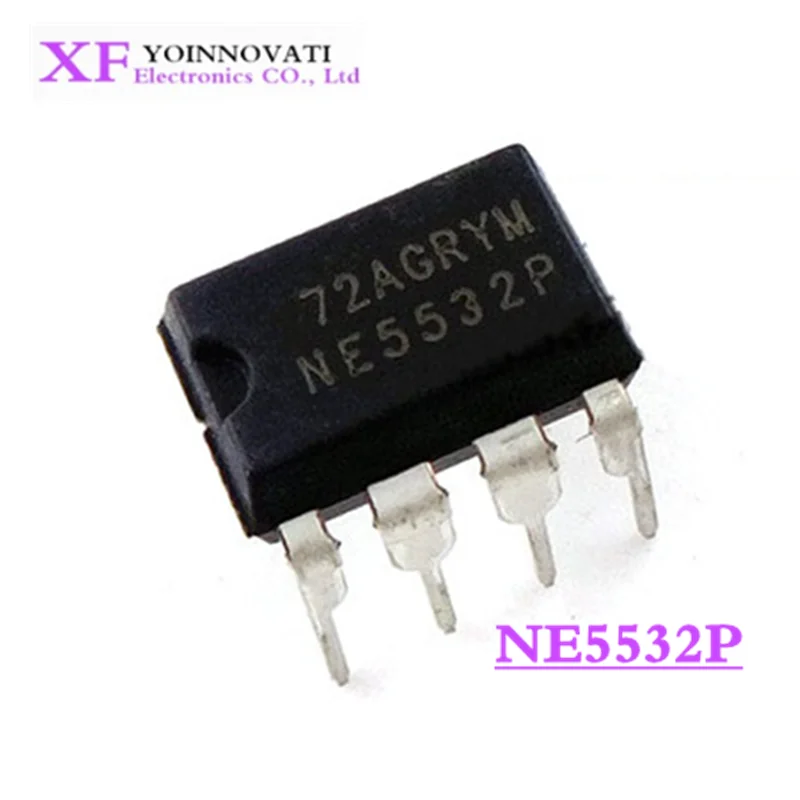 100 шт./лот NE5532P NE5532 5532 OPAMP GP 10MHZ DIP8 IC новый оригинальный | Электронные компоненты и