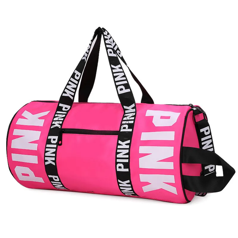 Outdoor Waterproof Nylon Sports Gym Bags Men Women Training Fitness Travel Handbag Yoga Mat Sport Bag with shoes Compartment