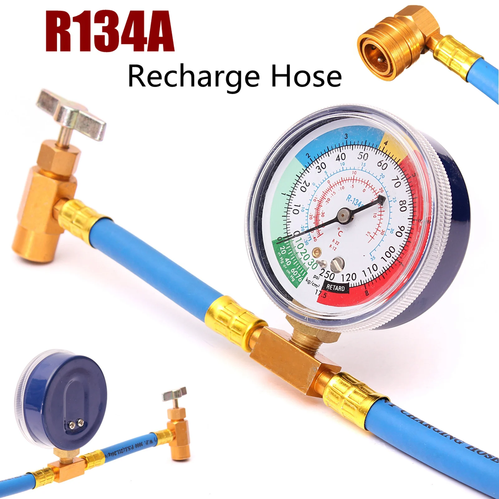 المبردات مجموعة قياس متعددة أدوات تكييف الهواء مع الضغط متر قياس عدة ل R134A تكييف الهواء التبريد