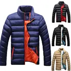Осенне-зимняя Мужская парка, пальто, Толстая теплая куртка с воротником-стойкой, мужская модель, размеры до 6XL, пуховая куртка, Мужская верхняя одежда
