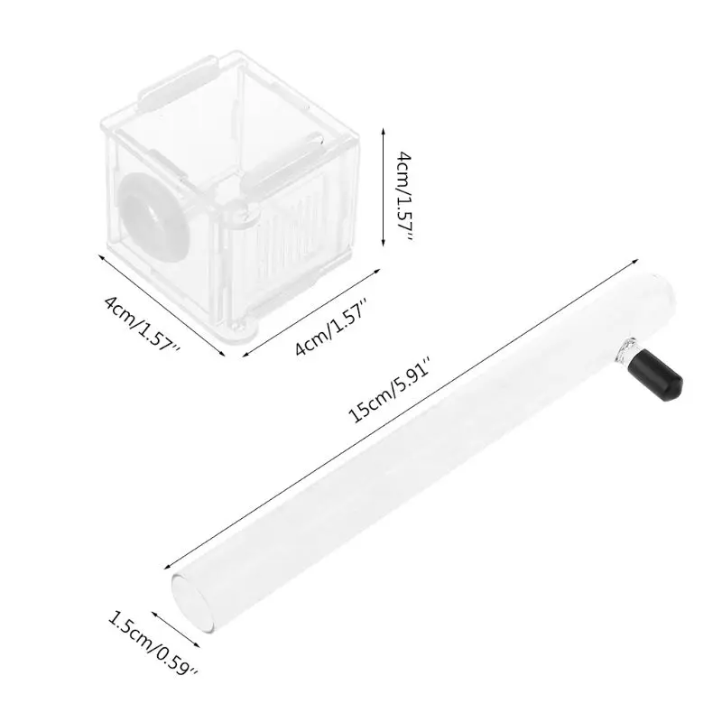 

Ant Nest Glass Tube Mini Ant Nest with Active Zone Insect House Acrylic Ant Farm