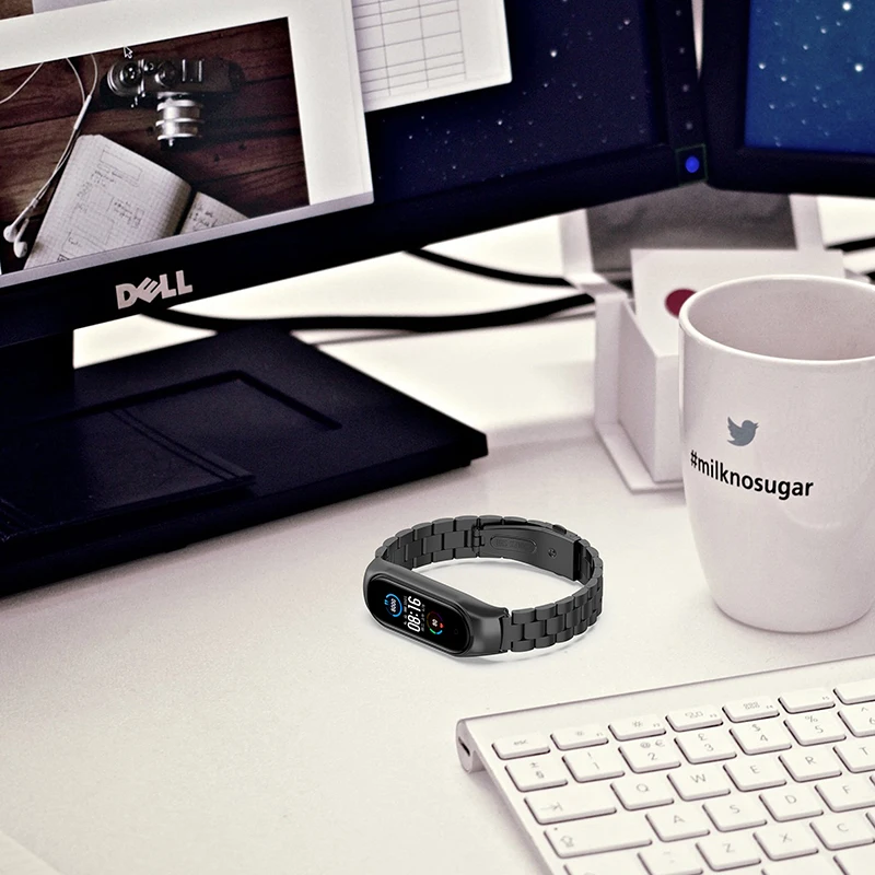 

Mi Band 6 5 Strap For Xiaomi Mi Band 6 Strap Metal Stainless Steel Compatible Bracelet Wrist Pulseira Amazfit Band 5 Correa